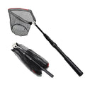 SAN LIKE Fishing Net Fish Landing Net Collapsible Fish Net with Anti-Slip Telescoping Rubber Pole Handle for Kids Adults in Saltwater Freshwater Multi-Size Extending to 37/42/43/51/69/71/89/98inch - color: Aluminum pole,length 31" to 51"