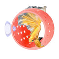 Betta Bulb Hide, Betta Tunnel Shrimp Cave Aquarium Fish Hideout with Suction Cup Aquarium Cave Decor for Shrimp, Guppies Guppy Hiding Resting (Pink)