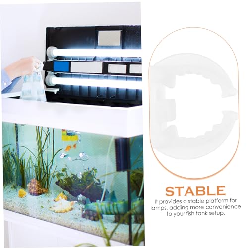 POPETPOP Aquarium Lid Clips Light Bracket Silicone Suction Cups Fish Tank Lamp for Aquarium