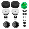 2PCS ASSE 1019-A Repair Kit(Coarse Thread), Asse 1019 A Vacuum Breaker Replacement, Outdoor Faucet Repair Kit, Anti siphon valve repair kit with 2PCS Hose End Caps(Black) - color: Black