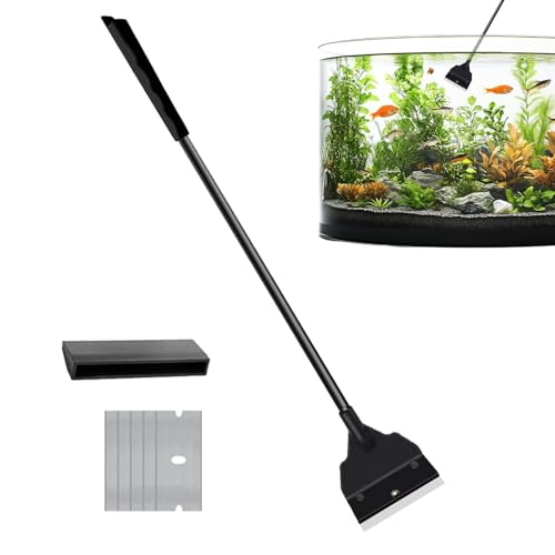 Portable Gravel Cleaner, Handheld Tank Scraper, Flexible Habitat Tool, Aquarium Substrate Maintenance Kit, Fish Tank Photography Accessory, Aquatic Gear for Hobbyists, Enthusiasts, Restaurants