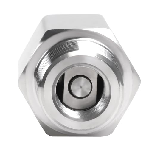Air Check Valve - 1/2" NPT Female x Male High Temperature Stainless Steel Hex One Way Valve For Air - size: 1/2" NPT, style: Female x Male