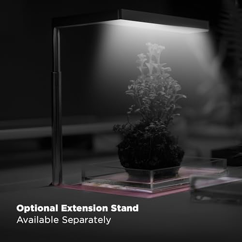 ONF Flat Nano 15W Full Spectrum Aquarium Light, 4 Level Dimmable Plant Light, IP54 Waterproof Freshwater Use Only, Suitable for 2-9 Gallon Rimless Fish Tanks, Terrariums, & Potted Plants, Rose Gold - color: Rose Gold (5100K), size: Flat Nano