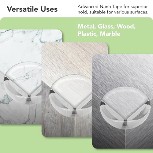 Corner Protector Baby Proof, BPA-Free, Table Corner Protectors for Furniture, Clear Corner Covers Baby Safety, Baby Corner Protector Guards, (12 Pack) - size: 12pcs Round-Shape