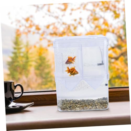 BESPORTBLE 2pcs Betta Fish Aquarium Fry Breeding Box Fish Hatching Container Aquarium Gravel Tank Incubator