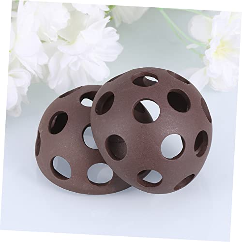 IMIKEYA 2pcs Porous Ceramic Shrimp Nest for Fish Tanks Durable Hemisphere Breeding House for Underwater Decor and Shelter Shrimp Hideout and Egg Collector