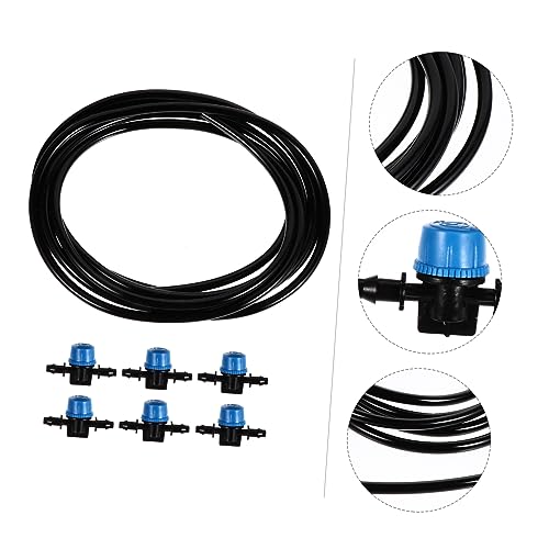 Happyyami 1set Aquarium Barb Hose Kit Flexible Tubing with Connectors for Fish Tanks Safe for Fish Supply Control