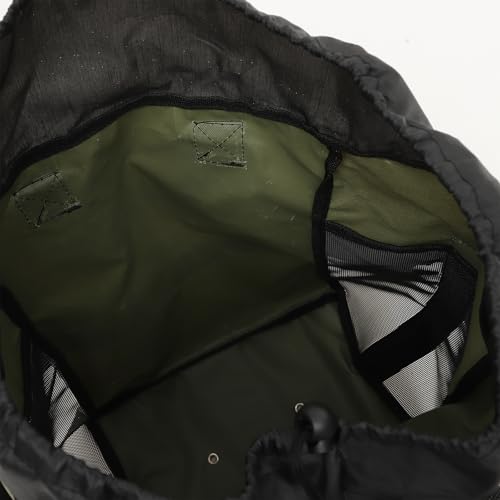 Toddmomy Adjustable Outdoor Fishing Wader Bag Waterproof Boot Storage Container with Ventilated Mesh for Fishing Boots and Waders 15.74X12.59X9.05In