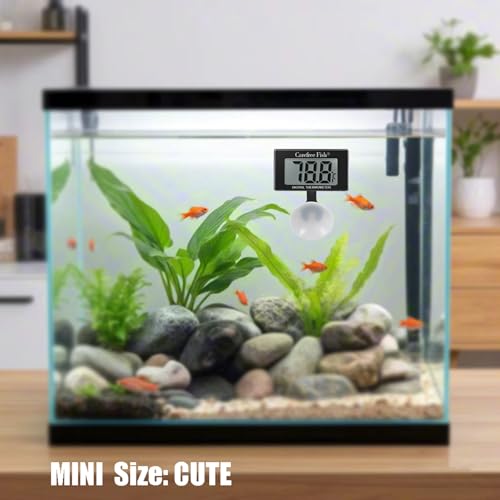 Aquarium Underwater Thermometer for Saltwater and Freshwater Replaceable Battery Temperature Error ±1℉