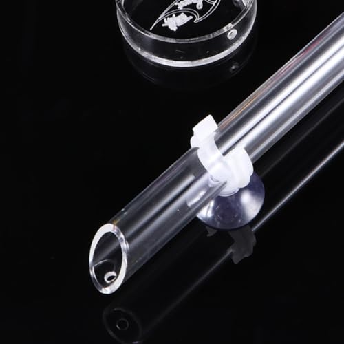 Toyvian Shrimp Food Tube and Feeding Basin Aquarium Feeder Tube 2cm X 27cm Acrylic Fish Tank Shrimp Supplies with 80mm Feeding Dish