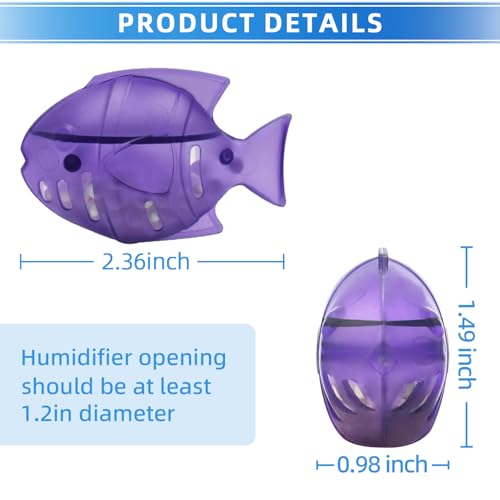 Humidifier Cleaner 6 Pack,Humidifiers Fish Tanks Cleaner,Warm&Cool Most Humidifiers and Fish Tank,Purifier Water (Purple) - color: Purple