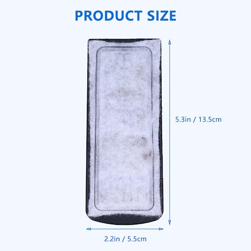 Watris Veiyi Fish Tank Filter Cartridge, 6Pcs Aquarium Filter Cotton Replacement, Wall Mounted Filter Accessory Cartridge Carbon Supplies, 5.3x2.2in