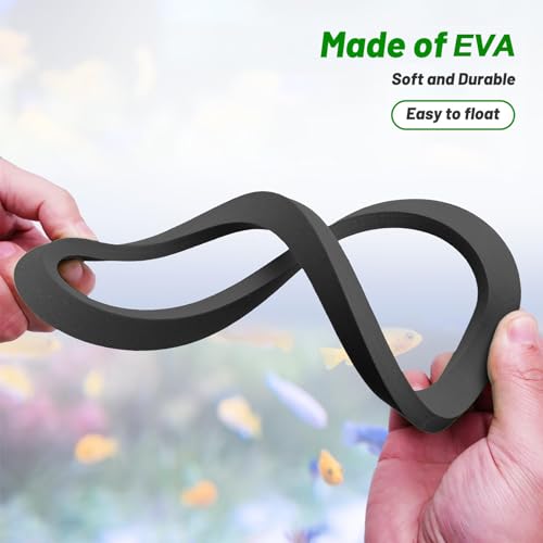 Aquarium Floating Plant Corral 5/10Pcs Floating Plant Holder Fish Feeding Rings for Fishtanks 80-200mm Pet Supplies - size: Green-A