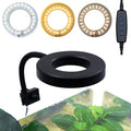 Upgraded Aquarium Light Clip On Fish Tank LED Light Small USB Light Dimmer Multi-Color White+Warm Yellow+Yellow 1 to 5 Gal (Adapter NOT Included, No Timer) - size: Black-Dimmer