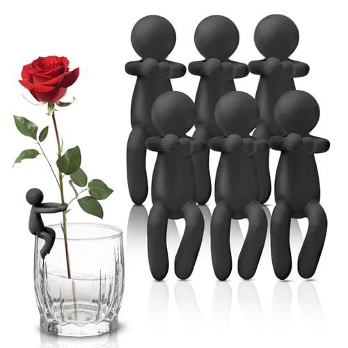 Plant Propagation Buddy, 6pcs Plant Propagation Holder, Plant Cutting Holder Plant Support for Sprouts, Propagation Buddy for Indoor Gardens Or for Stems, Shoots and Cuttings - color: Black-6
