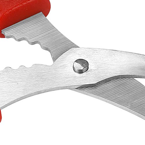 Calary 8Pcs Seafood Scissors Crab Scissors Seafood Shears Multifunctional Crab Leg Crackers and Tools - size: 8 pieces