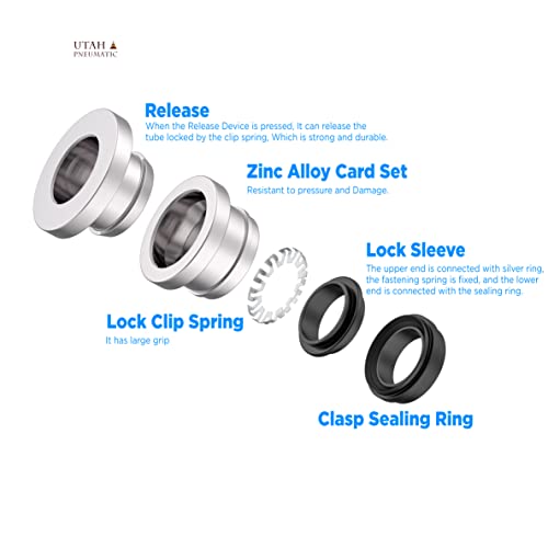 3/8" Od 1/4" Npt Air Elbow Push-to-connect Fittings Air Connectors Fittings Push Elbow Air Line Swivel Fitting Nickel-plated Brass Air Fittings Swivel Pl-3/8-n2 (5 Pack) - size: 3/8"od 1/4" npt