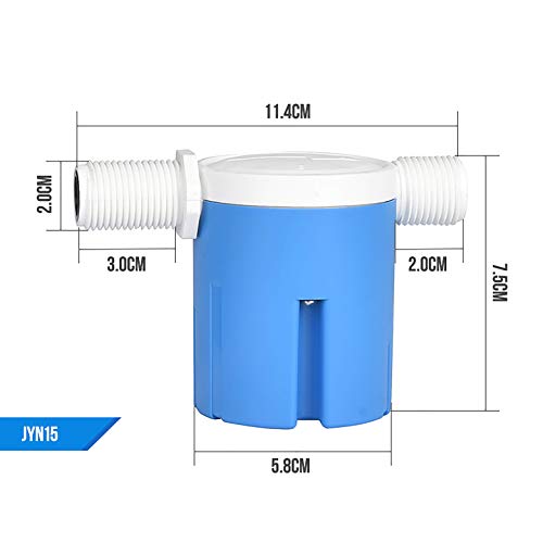 1/2" Automatic Water Level Control Valve - Inside Type, Float Valve for Water Tank, Solar Energy, Auto Pot, Aquarium - style: 1/2" Side Inner