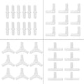 Aquarium Airline Tubing Connectors I T L Y 40pcs Fish Tank Air Tube Adapters for 3/16 '' Air Line Hose - color: Clear