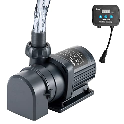 hygger 800GPH Quiet Submersible and External 24V Water Pump, with Controller (30%-100% Settings), Powerful Return Pump for Fish Tanks, Aquariums, Ponds, Fountains, Sump, Hydroponics (25W, 9.8ft) - color: 25w, 800gph, 9.8ft