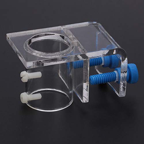 Pssopp Acrylic Aquarium Pipe Clip Clamp Holder to Fix Inflow Outflow Water Tube Transparent Acrylic Water Tube Soft Pipe Fixture for Fish Aquarium(2#) - size: 2#
