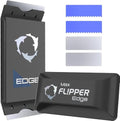 Flipper Edge 2-in-1 Scrubber Scraper Floating Magnetic Fish Tank Aquarium Cleaner with Dual Blades - Efficient Glass & Acrylic Aquarium Cleaning Tools (MAX) - color: Black, style: MAX - For Tanks Up to 1 Inch (24mm) Thickness
