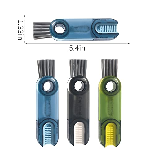 3 in 1 Cup Lid Gap Cleaning Brush Set, Multifunctional Insulation Bottle Cleaning Tools, Mutipurpose Tiny Silicone Cup Holder Cleaner, Home Kitchen Cleaning Tools - style: 6Pcs Mix