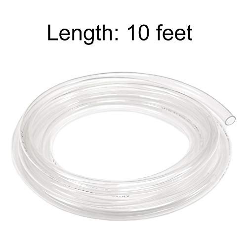 Eastrans 10ft x 1" ID Clear Vinyl Tubing, Flexible Hybrid PVC Tubing Hose, Lightweight Plastic Tube UV Chemical Resistant Vinyl Hose, BPA Free and Non Toxic - size: ID 1 INCH, style: 10 Feet
