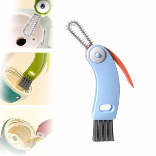 3 in 1 Multifunctional Cup Lid Cleaner - Crevice Cleaning Brush Set for Tight Spaces, Baby Bottles & More - Portable & Upgrade A3 - color: A3