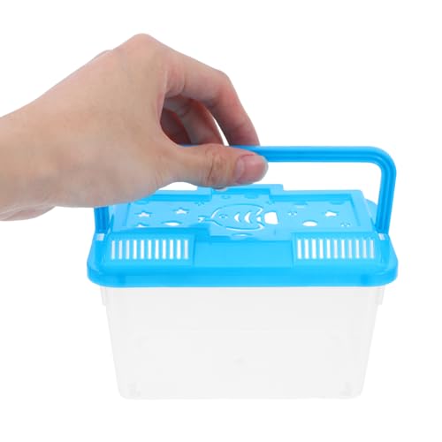 TOYANDONA 4pcs Mini Plastic Aquarium Breeding Box with Handle Fish Tank for Turtles and Small Pets Portable Transparent Container for Easy Viewing and Transport