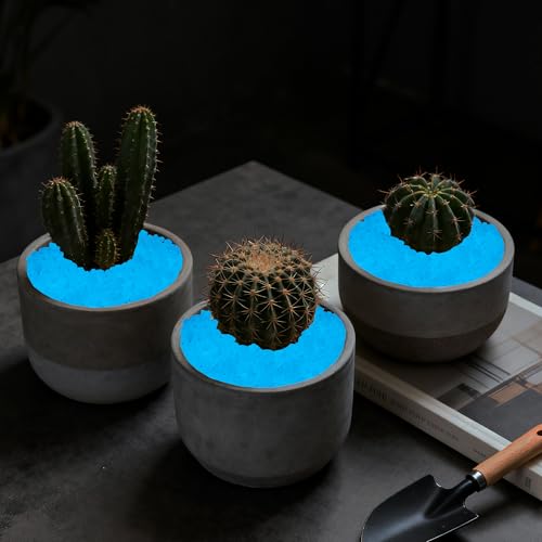 4000PCS Bule Glow in The Dark Stones Diamond Shape Luminous Stones Glow in The Dark Pebbles for Plants Garden Backyard Patio Lawn Walkway Driveway,5-8mm - size: 4000, style: Blue