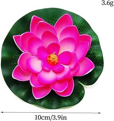 4 Pcs Artificial Water Lily Foam Lotus Flower Pond Decor for Pond Patio Garden Pool Garden Creative Accessories Artificial Plants and Flowers
