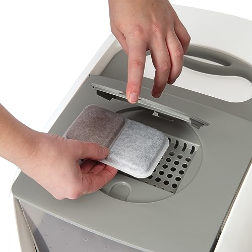 Catit Airsift Dual Action Air Purifier Pad, 2 Pack – Two Media Filter to Keep Litter Box Odors at Bay