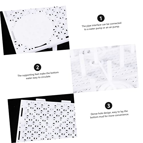 Abaodam 10Pcs Aquarium Bottom Plates Versatile Isolation Divider System for Fish Tanks Efficient Water Permeability for Breeding Fish Aquarium