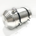 JSD 10 5/8 Gallons 12"x22" Aluminum Spun Round Gas Tank Fuel Cell Tank End Fill 3/8" NPT Outlet --Log splitter, Off-road mini bike,go kart - size: 12" x 22"