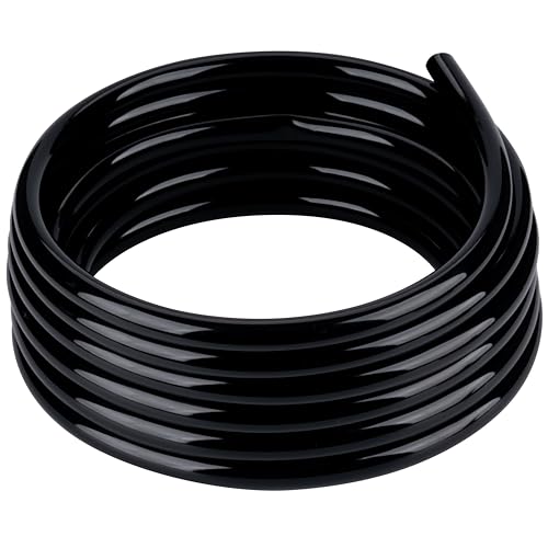 Black Vinyl Tubing 1/2” ID × 5/8” OD - 100 Feet PVC Flexible Plastic Tube Hybrid Hose, Transfer Water Air Oil for Pond Fountain Garden, Non-toxic and BPA free - size: ID 1/2 INCH, style: 100 Feet