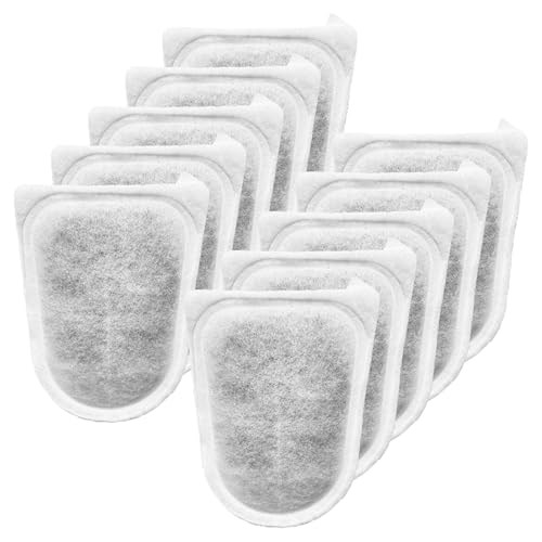 10 Pack Large Replace Filter Cartridge for Whisper EX Filter, Fish Tank Carbon Filter Cartridges for Aquarium, Compatible with Whisper EX30/EX45/EX70 Filters - size: 10 Pack
