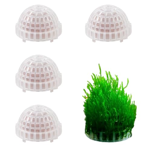 4 Pcs Aquarium Moss Ball Holder Plastic Aquarium Shrimp Fish Tank Plant Shaping Filter Ornaments Decor