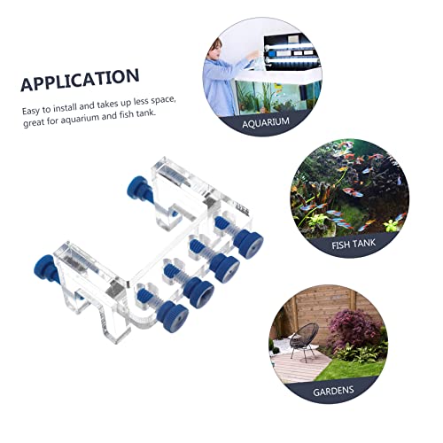balacoo 3pcs Tank Supplies Dosing Pump Hose Clamp Wall Fish Tank Clip Aquarium Accessories - color: Transparentx3pcs, size: 8X6X4.5CMx3pcs