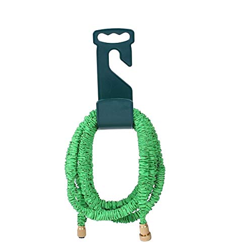 chic style 2 Pack Garden Hose Hanger Wall Mount Hose Holder Hook Fit to 25 50 75 100foot Hose (ABS Plastic, Black) - size: 2 Pack 9.85 *3.93 *3.5 Inch