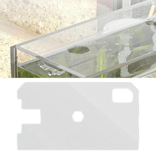 Tank Cover Tank Lid Transparent for Aquariums Without Center Aquarium Top Cover with Feed Holes, 280x150x4mm - color: 280x150x4mm