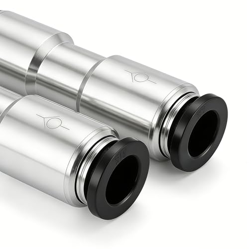 Pneumatic Push to Connect Fitting Check Valve 1/8" OD x 1/8" OD One-way Valve Pack of 2 - size: 1/8" OD