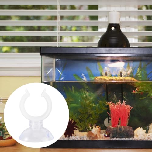 POPETPOP Aquarium Water Clips 6 Pack Fish Tank Fixed Clamps with Suction Cups Water Pipe Holder for Secure Hose Fixing in Freshwater Aquariums Compact and Easy to Install - size: 4.50X3.00X2.00CM