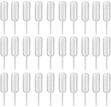 300 Pieces 4ml Cupcake Pipettes, Food Grade Plastic Disposable Pipettes Mini Liquid Injector (300-A) - color: 300-A