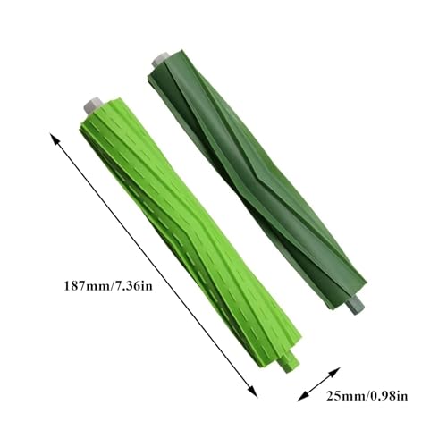 1 Sets Replacement Rubber Roller Brushes Compatible for iRobot Roomba E & I & J Series, Replacement Parts Accessory for J8+ i7+ i7 i1 i2 i3 i4 i6 i6+ i8 i8+Plus E5 E6 E7 Vacuum Cleaner - size: 1 Pair