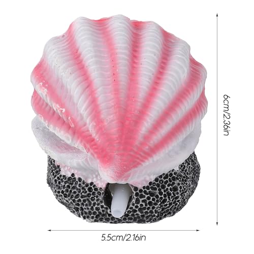 SynHHergyx Aquarium Bubbler Decorations Fish Tank Bubbler Decorations Air Stone for Aquarium Fish Tank Shell Decor Volcano Ornament for Fishes Shrimp Crab Betta Tanks