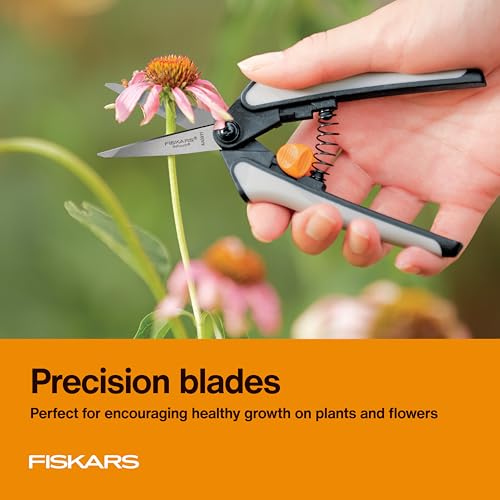 Fiskars 15pc Micro-Tip Pruning Snip Set, Precision Stainless Steel Blades, Softgrip Handles for Deadheading, Trimming & Shaping Small Plants - style: 15 Piece Pruning Snip Set