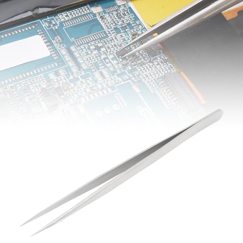 6 inches Precision Stainless Steel Tweezers, Professional Multipurpose Tweezers Forceps Tongs