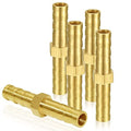 Joywayus 3/8" ID Hose Barb Fitting Hex Union Brass Fitting Water/Fuel/Air (Pack of 5) - size: 3/8 Inch, style: 5PCS