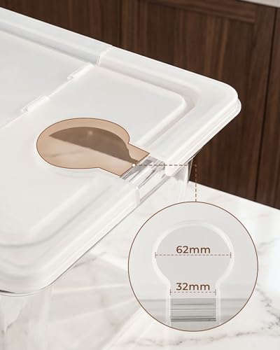 EVERIE Sous Vide Container 12 Quart EVC-12 with Collapsible Hinged Lid Compatible with Anova Nano or AN500-US00 or Anova Pro 3.0 or Anova Mini, Also Fits Instant Pot - color: Container with plastic lid